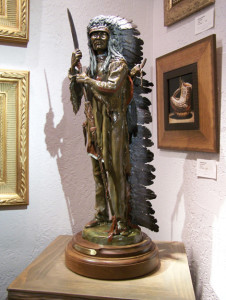Cheyenne Splendor - Kliewer Bronze Western Native American Sculpture at Mountain Spirit Gallery in Prescott, Arizona