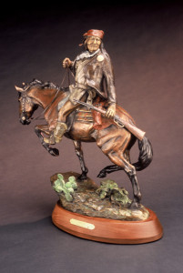 Geronimo - Kliewer Bronze Apache Sculpture at Mountain Spirit Gallery in Prescott, Arizona