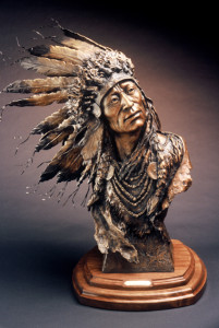 Spirit Wind - Kliewer Woman Western Art Bronze Sculpture at Mountain Spirit Gallery in Prescott, Arizona