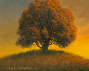 Old Oak Tree at Sunset- Paul Wenzel